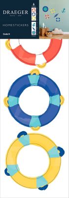 Sticker Enfant Bouée marine 24x69 cm