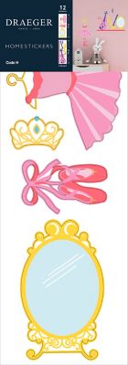 Sticker Enfant Danseuse Musique 24x69 cm