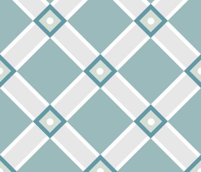 Lot de 6 carreaux adhesifs Draeger la carterie losange pastel L.15 x l.15 cm