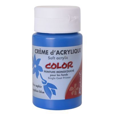 Peinture pour pochoir 55 ML Bleu saphir | Castorama