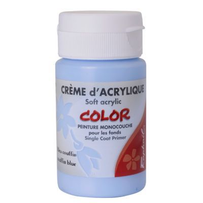 Peinture pour pochoir 55 ML Bleu Couffin | Castorama