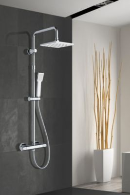 Colonne de douche thermostatique chrome Edouard Rousseau