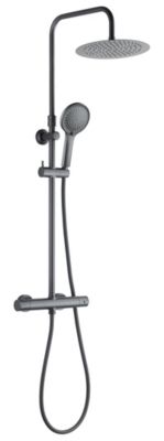 Colonne de douche thermostatique graphite mat  Edouard Rousseau Ars