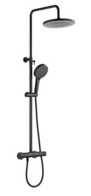 Colonne de douche thermostatique noire XL  Edouard Rousseau Ekogest