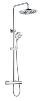 Colonne de douche thermostatique chrome  Edouard Rousseau Stats