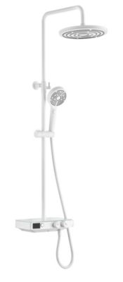 Colonne de douche thermostatique blanche  Edouard Rousseau Ekogest