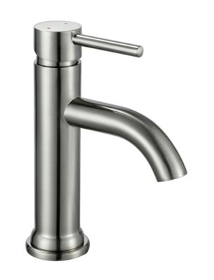 Mitigeur de lavabo mécanique inox  Edouard Rousseau Ilo Small