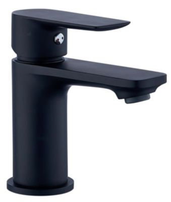 Mitigeur de lavabo haut mécanique noir  Edouard Rousseau Nayak