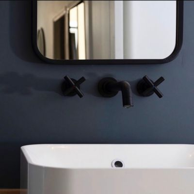Robinet mural lavabo ROUSSEAU tête céramique 14 t couleur col de cygne - vue 2
