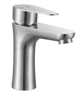 Mitigeur de lavabo mécanique inox  Edouard Rousseau Onabi