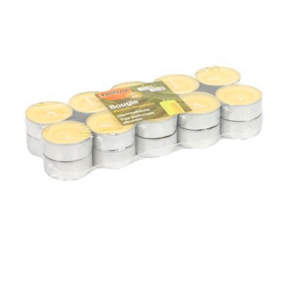 20 bougies chauffe plats citronnelle