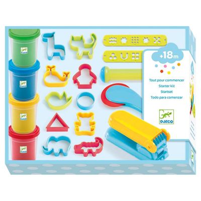 4 pots et 21 outils de pâte à modeler Djeco