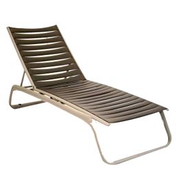 Bain de soleil Floris à  lattes cappucino