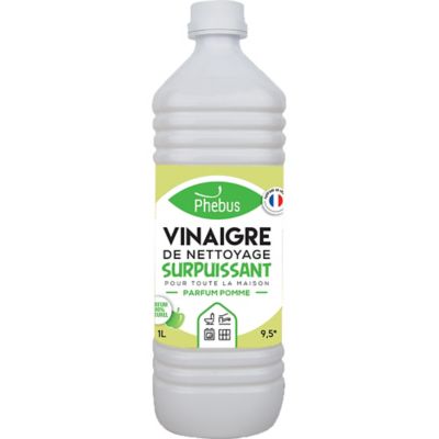 Vinaigre de nettoyage surpuissant 9,5° Phébus pomme 1L