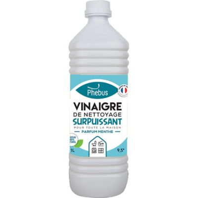 Vinaigre de nettoyage surpuissant 9,5° parfum menthe Phebus 1L