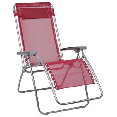 Fauteuil de relaxation multipositions framboise Lafuma