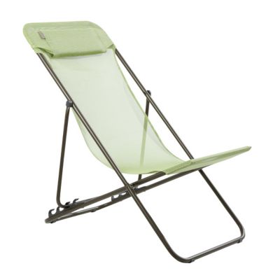 Chaise longue Transaluxe vert absinthe