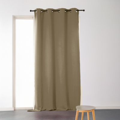 Paire de rideaux 80 % occultant 'Lola' (140x240 cm - Beige)
