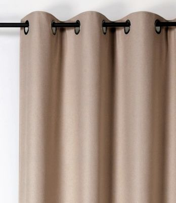Rideau occultant thermique Boreal Linder beige L.260 x l.140 cm