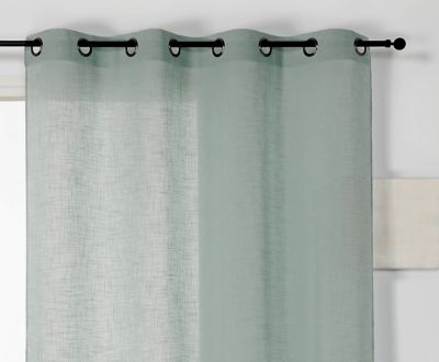 Voilage Véronica l.140 x H.240 cm vert sauge