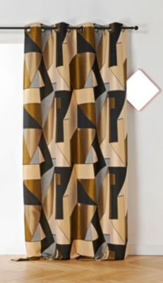 Rideau Estaque jaune Linder l.135 x H.260 cm