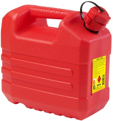 Jerrican hydrocarbure en plastique rouge 10 L