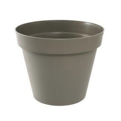 Pot en plastique Toscane ø80 cm taupe