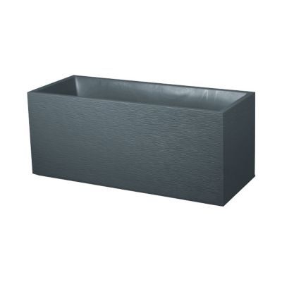 Jardinière polypropylène Eda Graphit anthracite 39 x 99 x h.43 cm