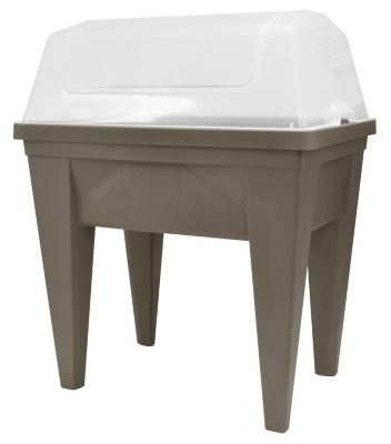 Bac de culture Eda Max taupe + serre