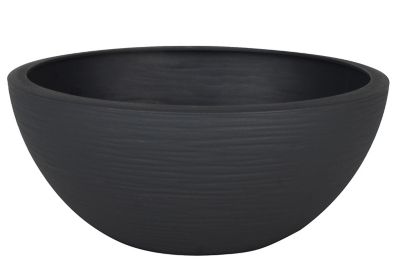 Vasque polypropylène EDA Graphit up anthracite Ø 25 x h.10,5 cm