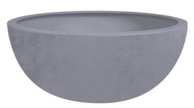 Vasque polypropylène EDA Basalt up béton Ø 40 x h.16,5 cm