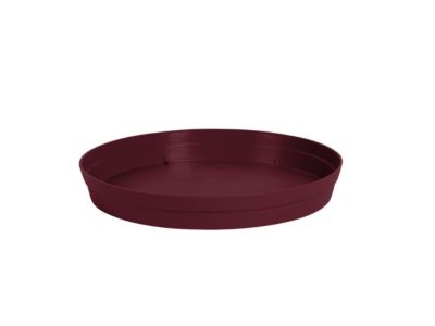 Soucoupe diamètre 28 cm pour pot diamètre 40 cm bourgogne Eda