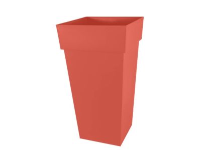 Pot de fleur Carré EDA Toscane 43 cm 98 Intérieur / Extérieur 433 x 433 x H. 80 cm Battue - vue 2