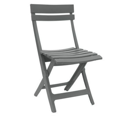 Chaise de jardin en résine Miami anthracite