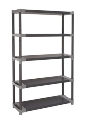 Étagère en résine 5 tablettes Grosfillex Qualipro H. 175 x L. 110 x P. 40 cm