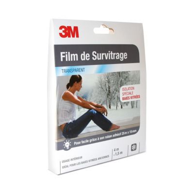 Film de survitrage 3M baie vitrée transparent 4 x 1,5 m