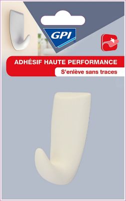 Crochet rectangle GPI petit modèle blanc