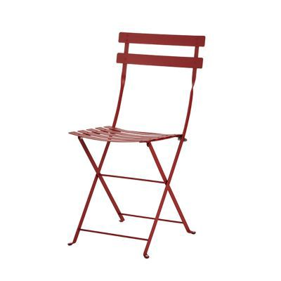 Image of Chaise de jardin Bistro rouge piment 3100540218129_CAFR