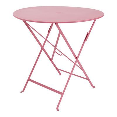 Table de jardin Bistro ø77 cm rose fuchsia