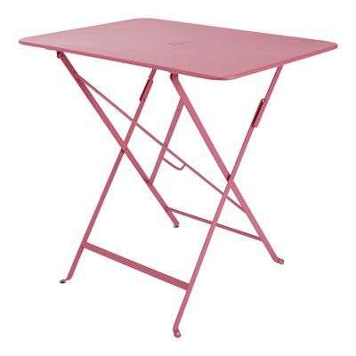 Table de jardin Bistro 77 x 57 cm rose fuchsia