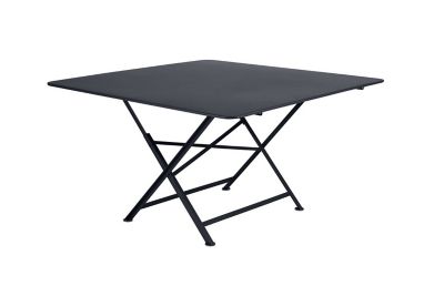 Table de jardin pliante en métal Fermob Cargo 128 x 128 cm carbone