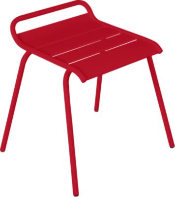 Tabouret de jardin en métal Fermob Monceau carbone