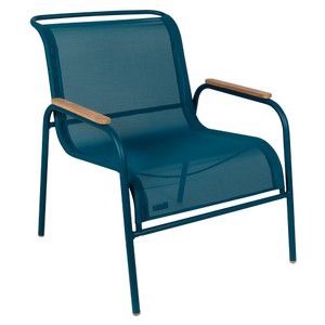 Fauteuil lounge Coolside en acier coloris Bleu Acapulco L.87 x H.86 cm Fermob