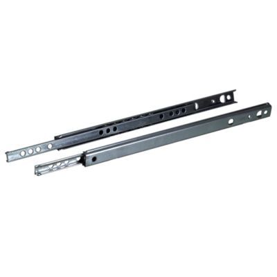 Coulisses à billes pour tiroirs en acier zingué DIALL L.31,5 cm