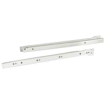 Coulisses à galets pour tiroirs, fixation latérale, en acier époxy Diall L.40 cm