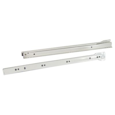Coulisses à galets pour tiroirs, fixation dessous, en acier époxy Diall L.40 cm