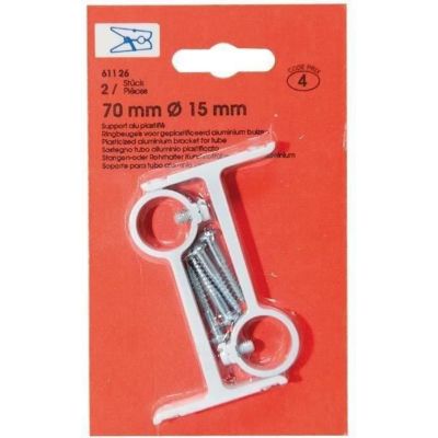 Support lot de 2 aluminium plastifié long 70 mm - vue 2