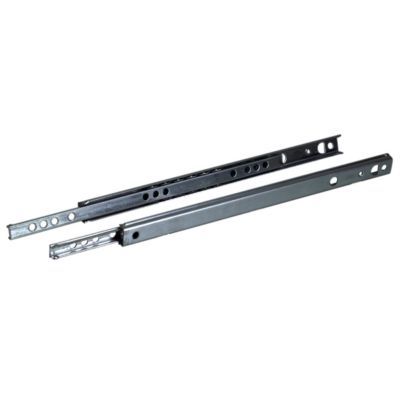 Coulisses à billes pour tiroirs en acier zingué Diall L.25.1 cm