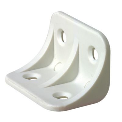 20 équerres plastique large 25 x 25 mm