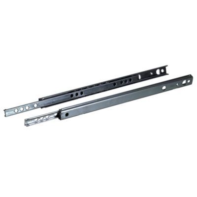 Coulisse billes fixation latérale Diall acier zingué L.347 mm